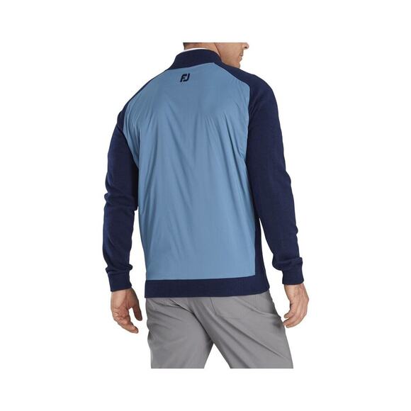 Footjoy Blue Tech and Knit 1/4 Quarter Zip Pullover Men's Small - Picture 3 of 11
